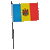 Moldova Desk / Table Flag