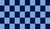 Light blue & dark blue Chequered Flag