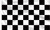 Black & White Chequered Flag with sleeve to buy online