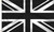 Black and White Union Jack Funeral Flag