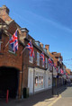 Union Jack Flags and Bunting in Stony Stratford United Kingdom