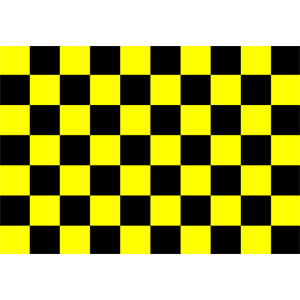 black and yellow checkered flag country