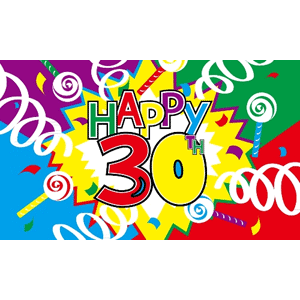 Buy Happy 30th Birthday Flags | Happy 30th Birthday Flags for sale at ...