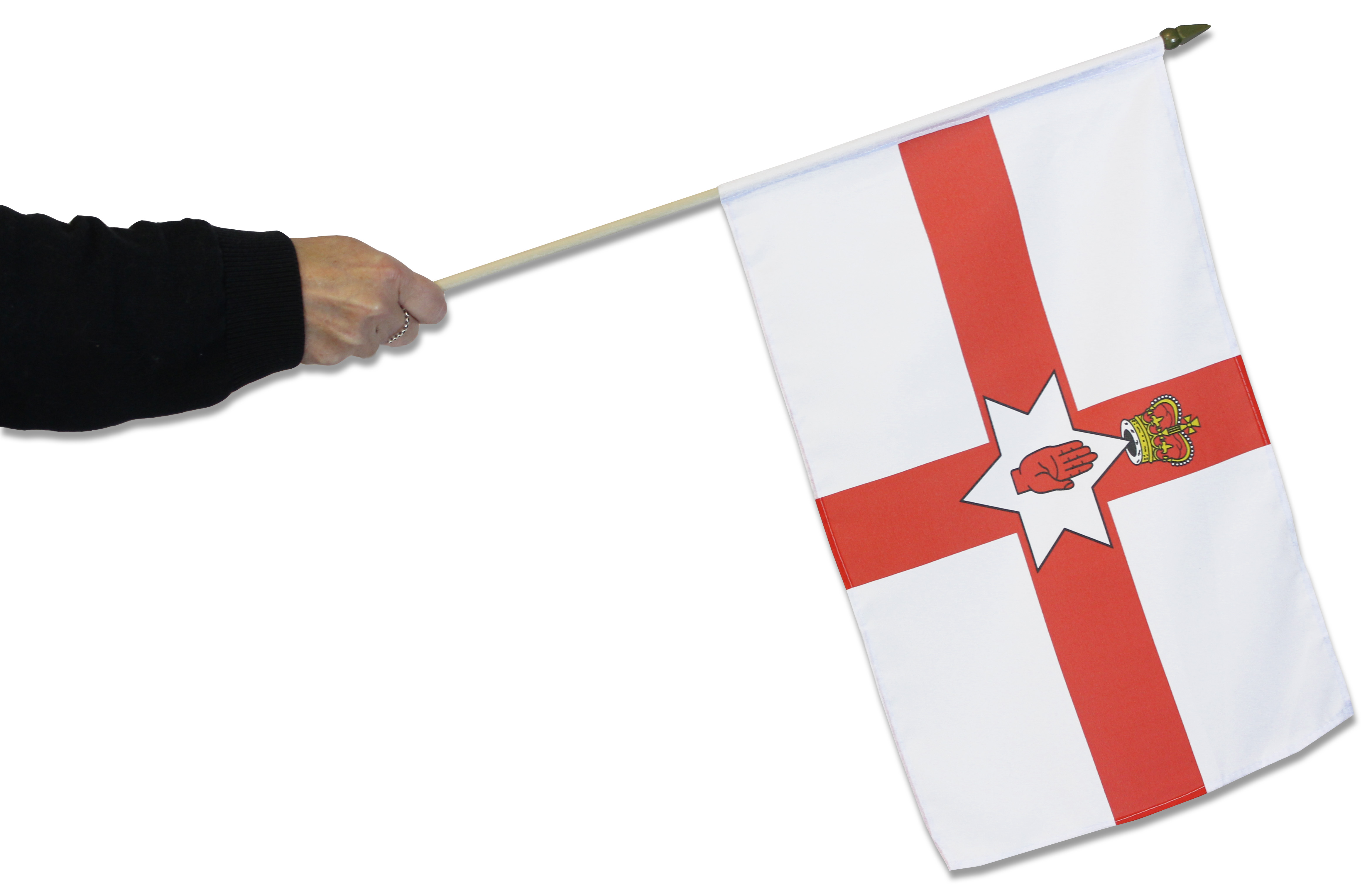 Northern Ireland Red Hand Waving Flag | Buy Northern Ireland Ulster Banner at Flag and Bunting