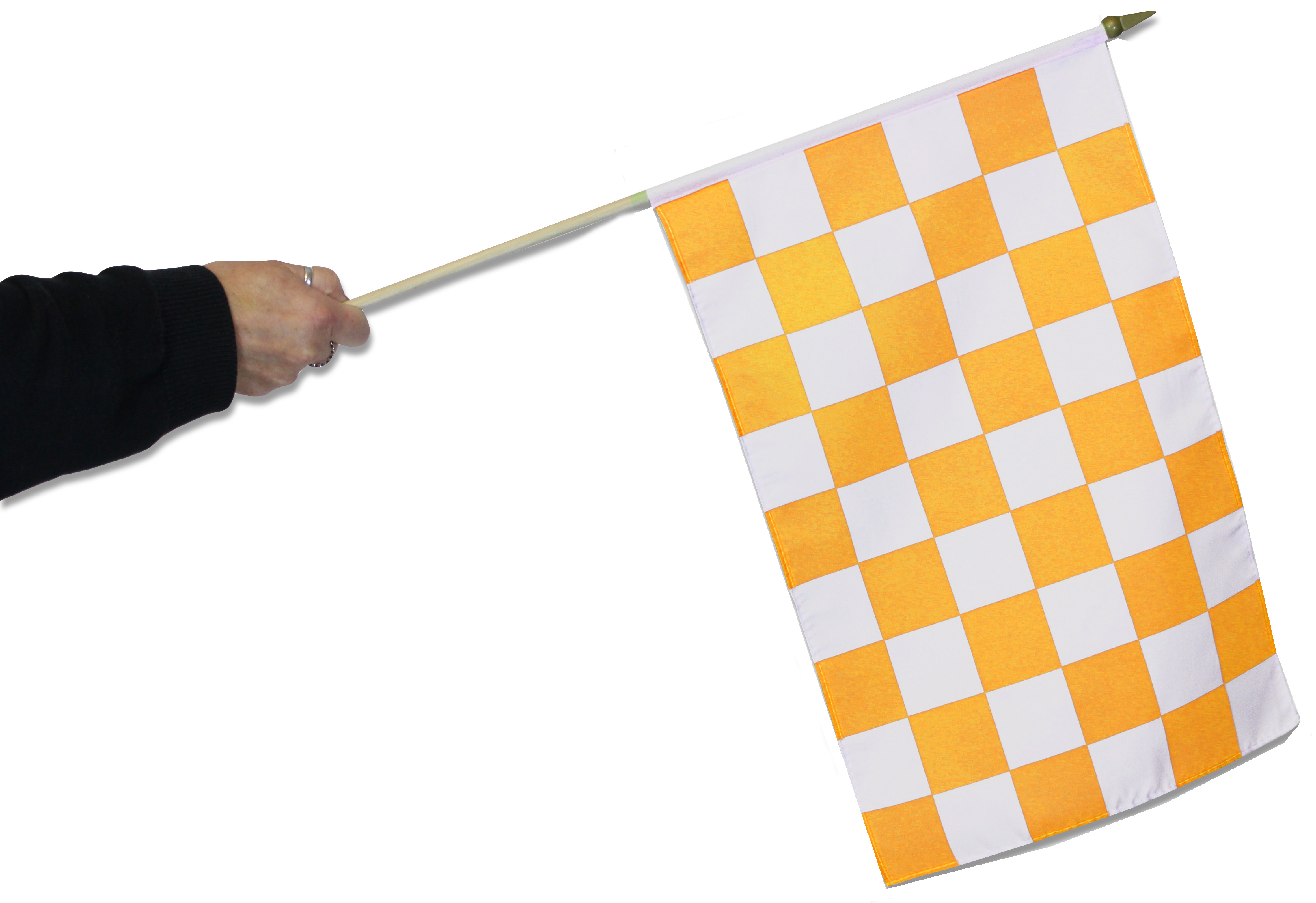 Open (Checkered, White & Checkered) Message Flag