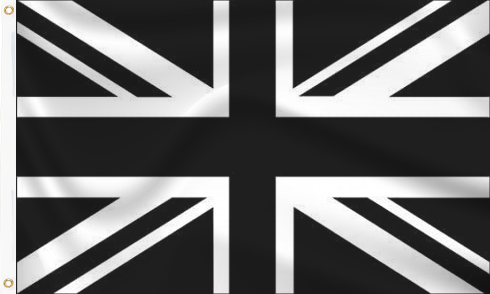 GREAT BRITAIN UNION JACK FLAG BLACK and WHITE DECAL / STICKER 04