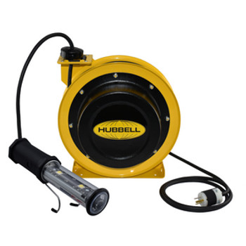 GCC16370-LED | 70' 16/3 Industrial Duty Cord Reel w/LED Hand Lamp | Gleason Reel - Hubbell GCC16370-LED | 70' 16/3 Industrial Duty Cord Reel w/LED Hand Lamp | Gleason Reel - Hubbell