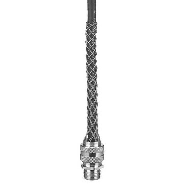 CGD-1015 Deluxe Cord Grip- Stainless Mesh, Aluminum Fitting, 3/4" NPT | Gleason Reel - Hubbell