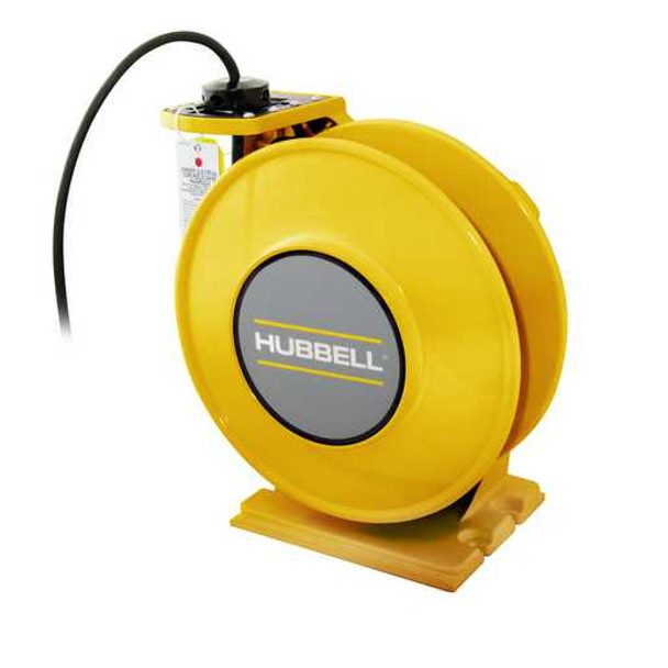WCA16425-BC
 | NEMA 4 Yellow Industrial Reel, UL Type 4, 25 Ft, #16/4 SOW, 10 A, 250 VAC | Gleason Reel / Hubbell