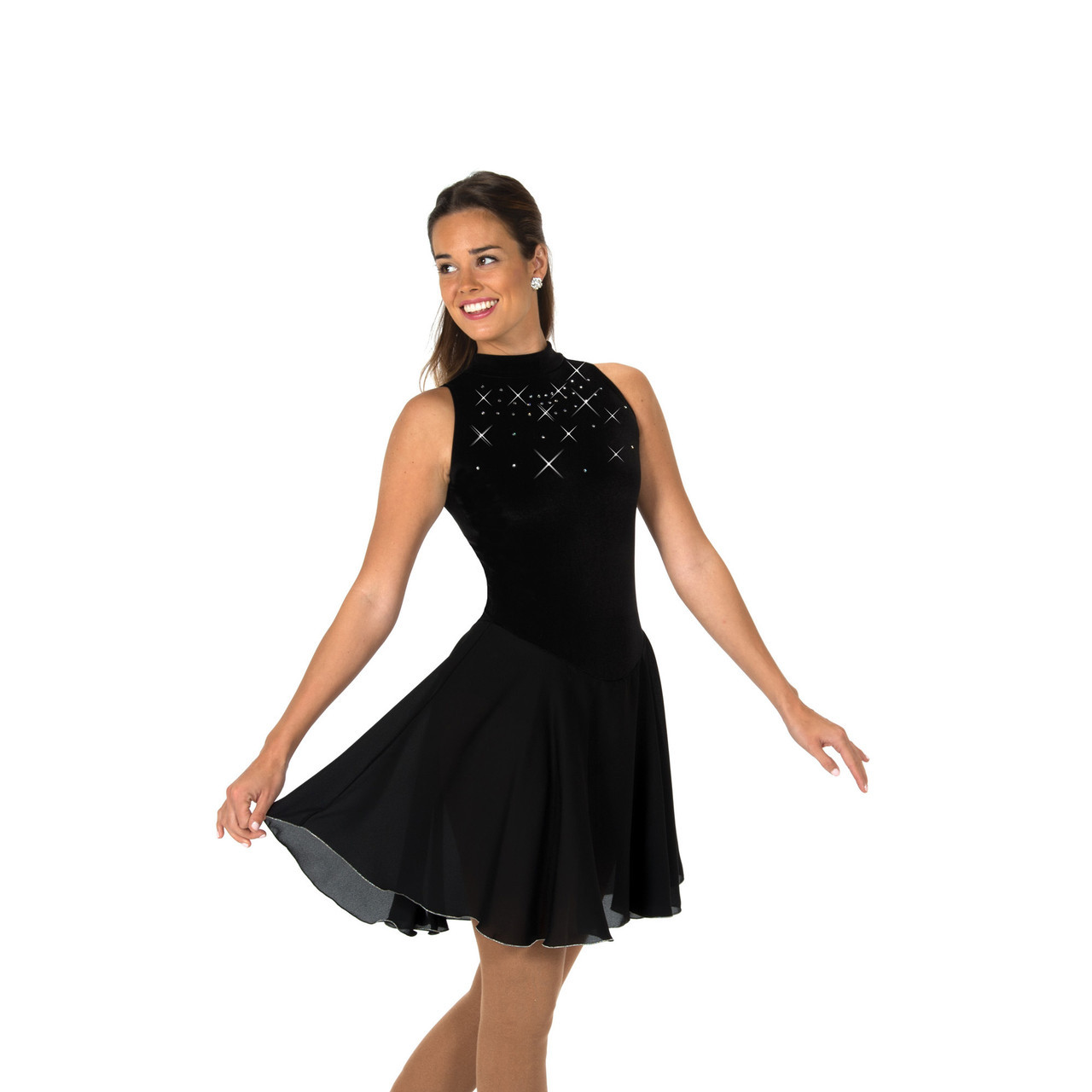 figure skating dresses with crystals