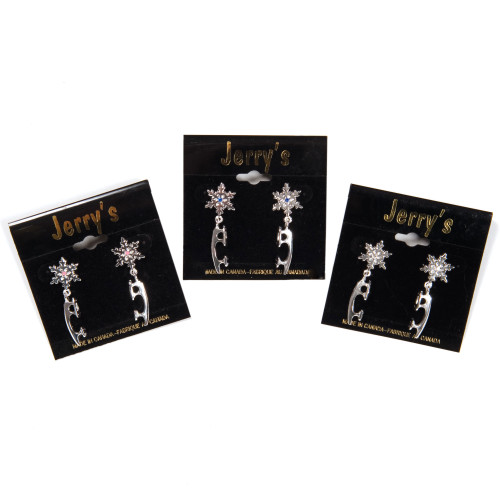 Jerry's 1289 Snowflake & Blade Earrings