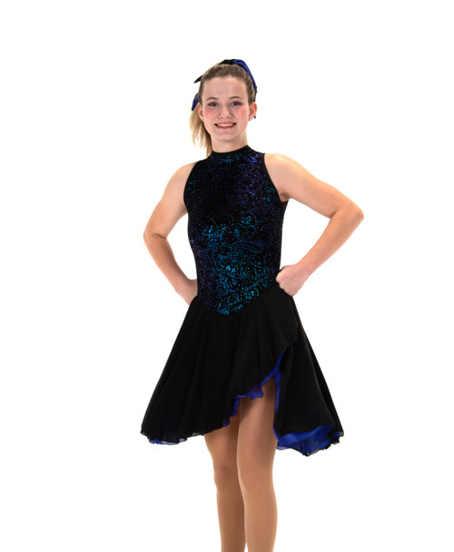 Jerry's 206 The Blues On Black Dance Dress