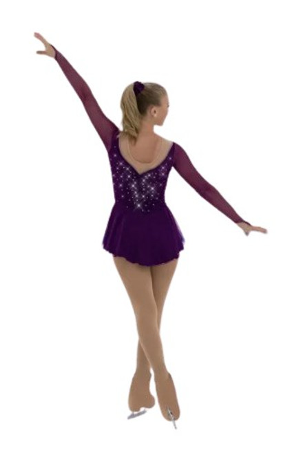 Solitaire Style F22011 Soft Ruched Dress- Plum Solitaire Style F22011 Soft Ruched Dress- Plum