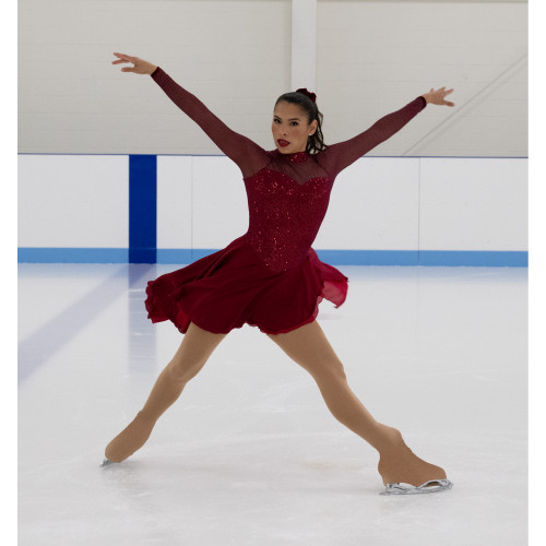 AD102 Cabernet Canasta Dress