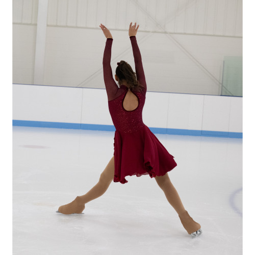 AD102 Cabernet Canasta Dress