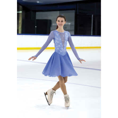 Solitaire Style D26015 Deco Dance Dress- Cornflower Blue