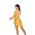 Solitaire Style F220115 Asymmetrical Dance Dress- Gold