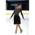 Solitaire Style D26015 Deco Dance Dress- Black