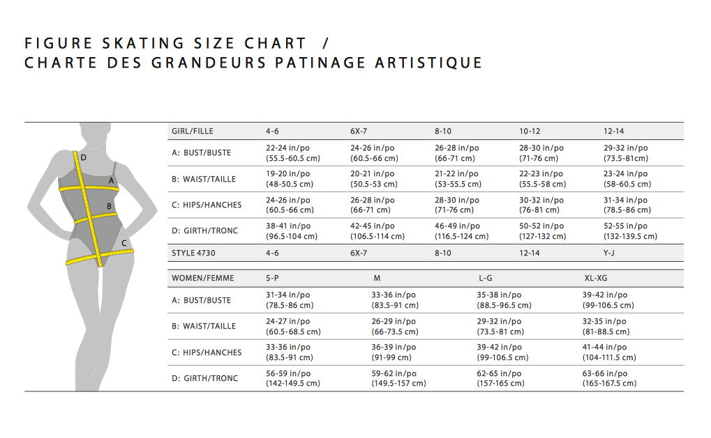 Mondor Dress Size Chart