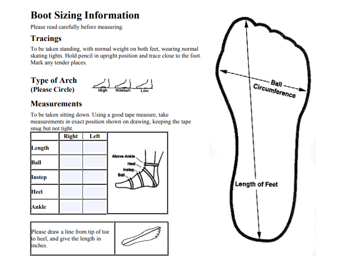 Find Your Size, Roller Skate Size Guide