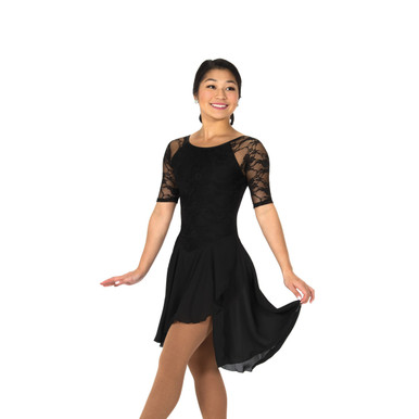 black lyrical dress Ready to Ship-Adult Small  Black Lace Contemporary/Lyrical Costume  Pearl  Dazzle
