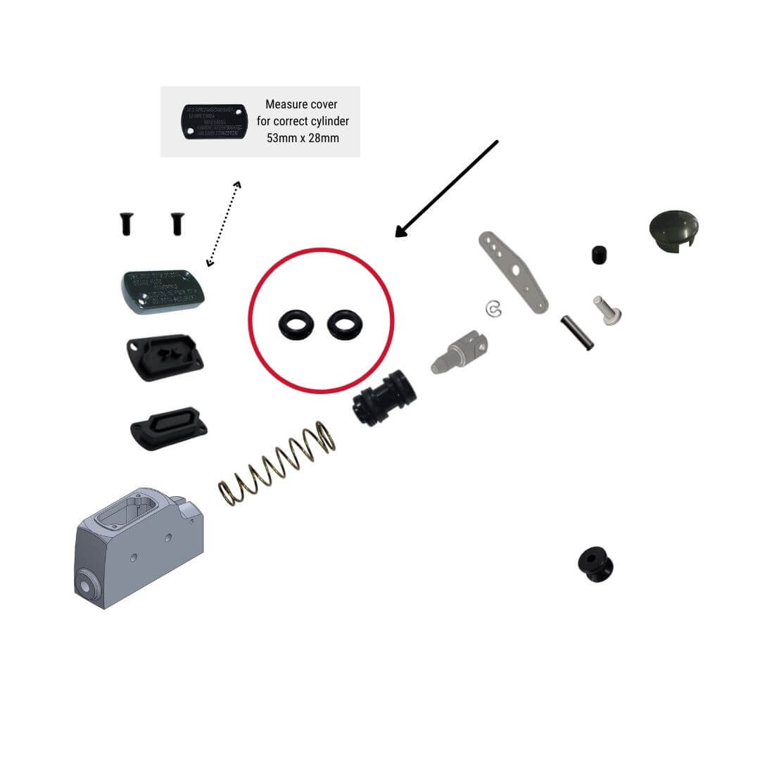 まっさる Merlin 22mm Master Cylinder Seal | Franklin Kart