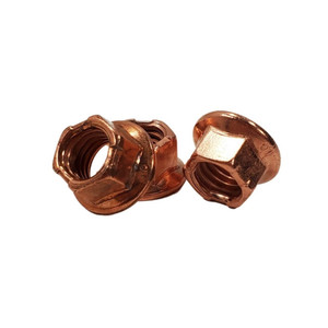 8mm Copper Flanged Locking Wheel Nuts  8mm Copper Flanged Locking Wheel Nuts