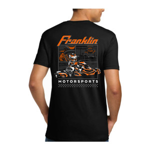 Franklin Motorsports Adult T-Shirt - Back Franklin Motorsports Adult T-Shirt - Back