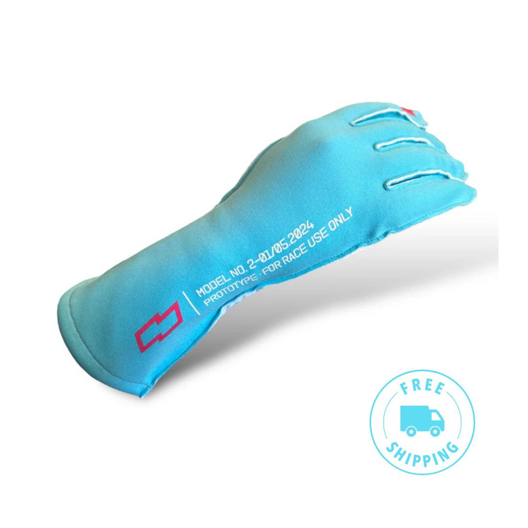 Offset Karting Gloves - Blue