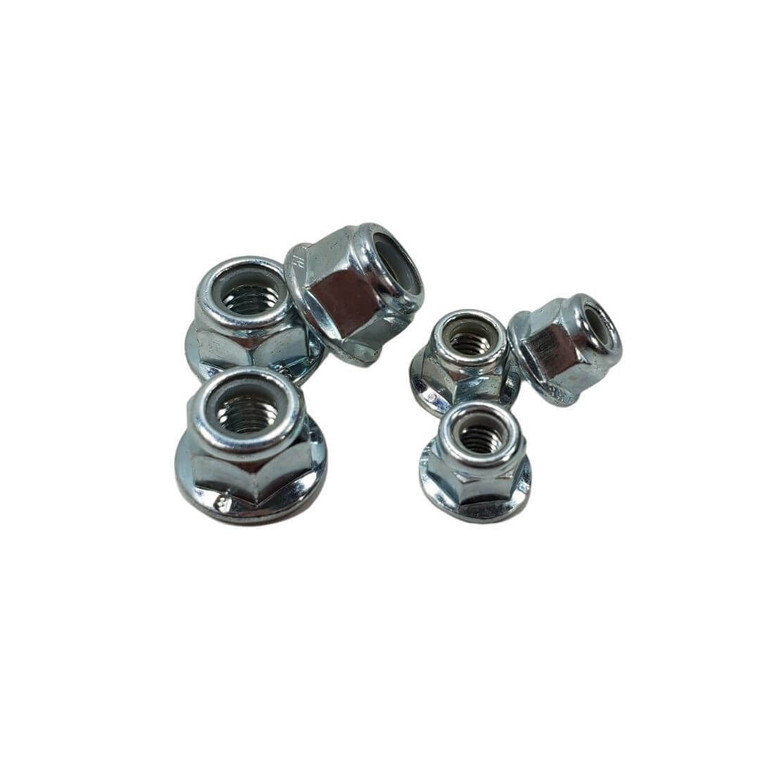 Flanged Nylon Lock Nut - 6mm and 8mm