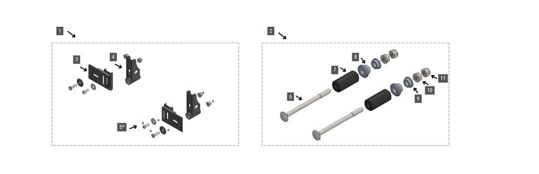 Merlin & Paroling Rear Bumper Parts Diagram
