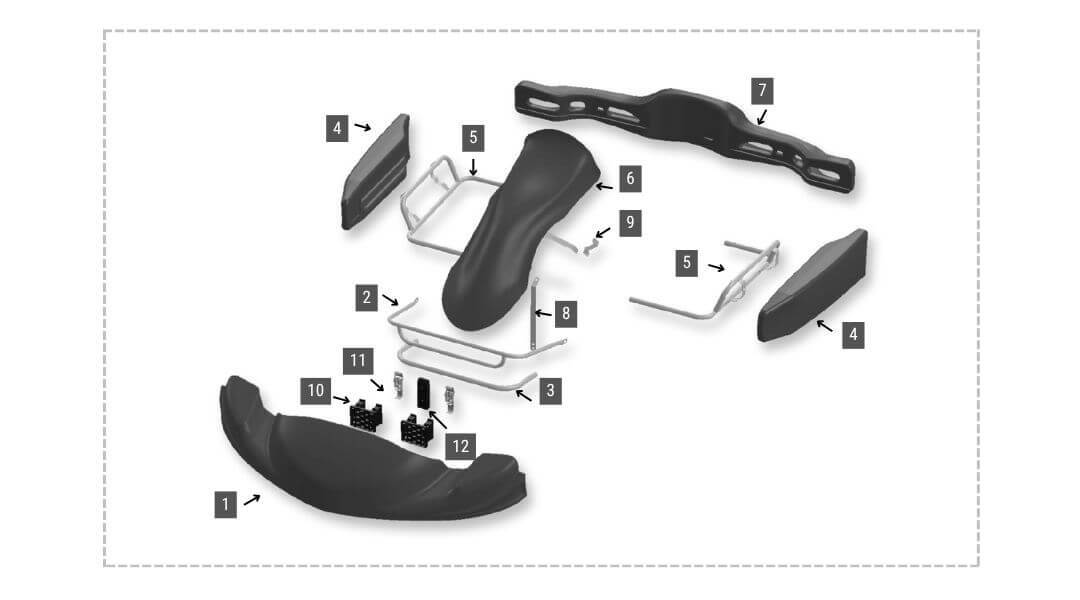 Merlin Dynamica Bodywork for Cadet or Mini Size
