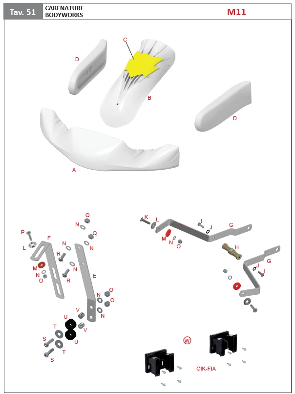 OTK M11 Bodywork Catalog Graphic