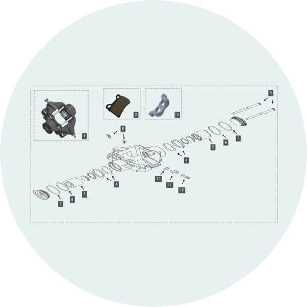 Merlin Brake Caliper - Full Size