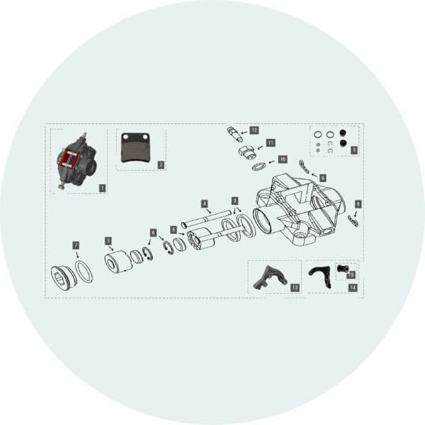Merlin Brake Caliper - Mini