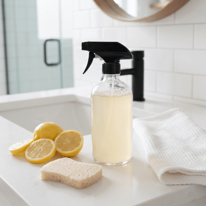 DIY Bathroom Cleaner Recipe for a Fresh & Sparkling Space