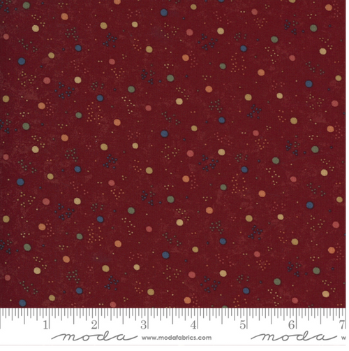 Prairie Dreams Red, Dotted; Designer / Author:Kansas Troubles Quilters; Moda; 100% Cotton; 44"-45" Wide