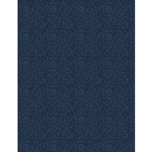 Denim Jacket, 1817-39135-4749, Wilmington, 100% cotton, 45" wide.  Starburst pattern on blue background.