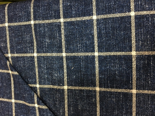 Metallic Denim Plaid; Kokka Assorted