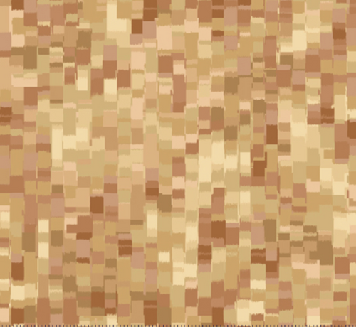 Ombre Squares, Tan; Varied colors of tan squares; QT Fabrics