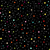 Peace Forest, Colorful Dots on Black; Henry Glass; Helz Cuppleditch; 100% Cotton, 45" Wide