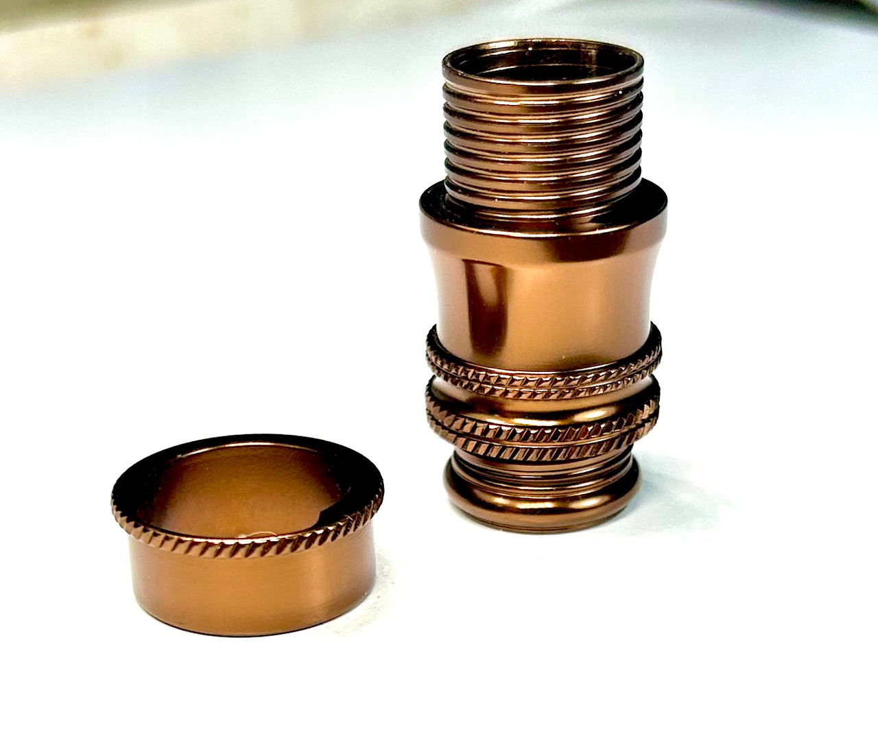 Struble U20 Anodized Aluminum Reel Seat- Dark Earth (Bronze-Green)