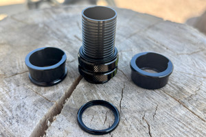 Struble U26s Anodized Aluminum Reel Seat- Black (Skeleton Only)