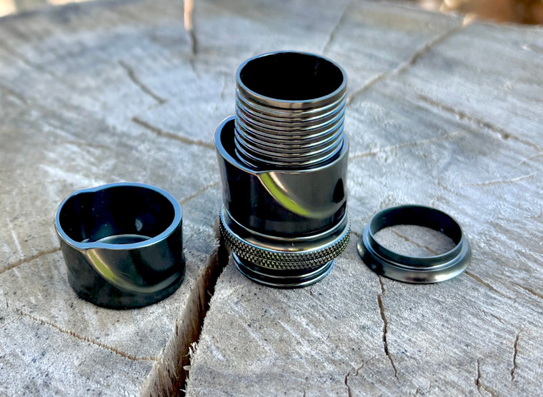 Struble U20 Anodized Aluminum Reel Seat- Gun Metal