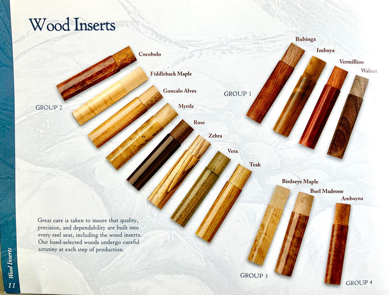 Wood inserts for the Struble 27 reel seat