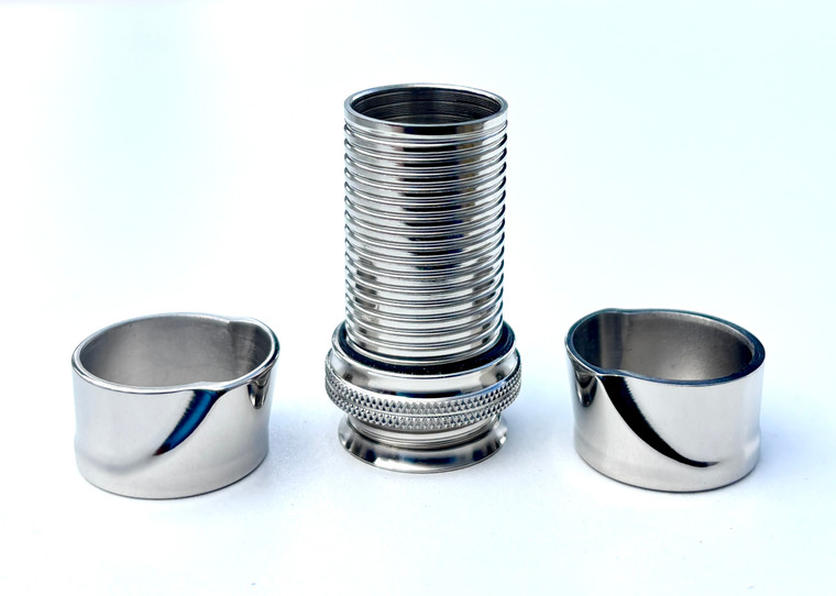 Struble D20 Bright Nickel Plated Aluminum Reel Seat