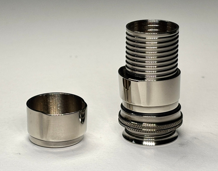 Struble D20 Dark Nickel Plated Aluminum Reel Seat