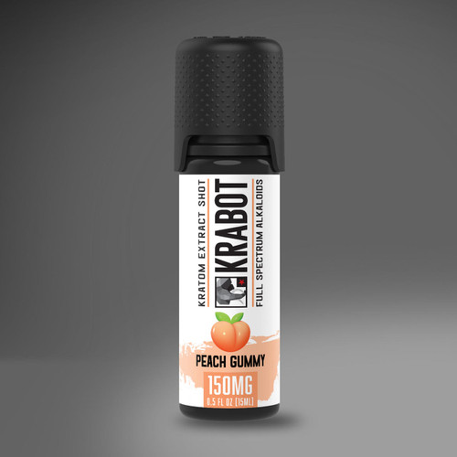 Krābot Labs Kratom Shot Peach Gummy (150mg) 