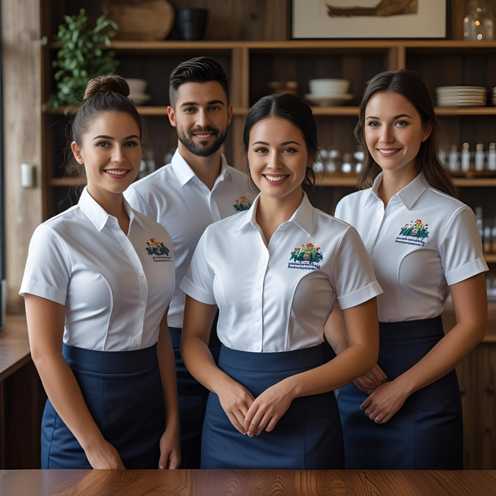 Creative embroidery on uniforms