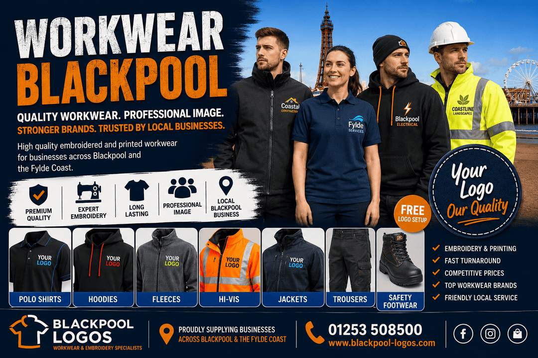 Workwear in Blackpool – Quality Branded Clothing for Local Businesses